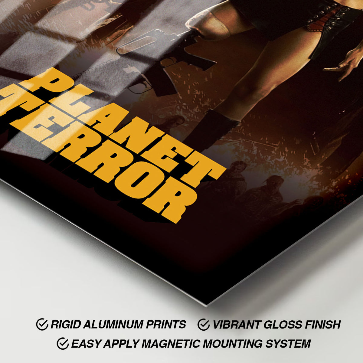 Flex Designs Metal Poster Planet Terror 11 x 17" Home Goods - Movie 2007 Movie Metal Poster