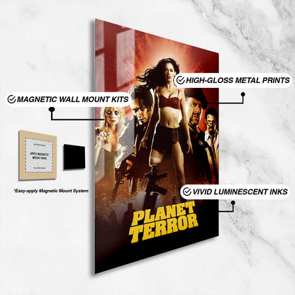 Flex Designs Metal Poster Planet Terror 16 x 24" Home Goods - Movie 2007 Movie Metal Poster