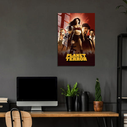 Flex Designs Metal Poster Planet Terror 24 x 36" Home Goods - Movie 2007 Movie Metal Poster
