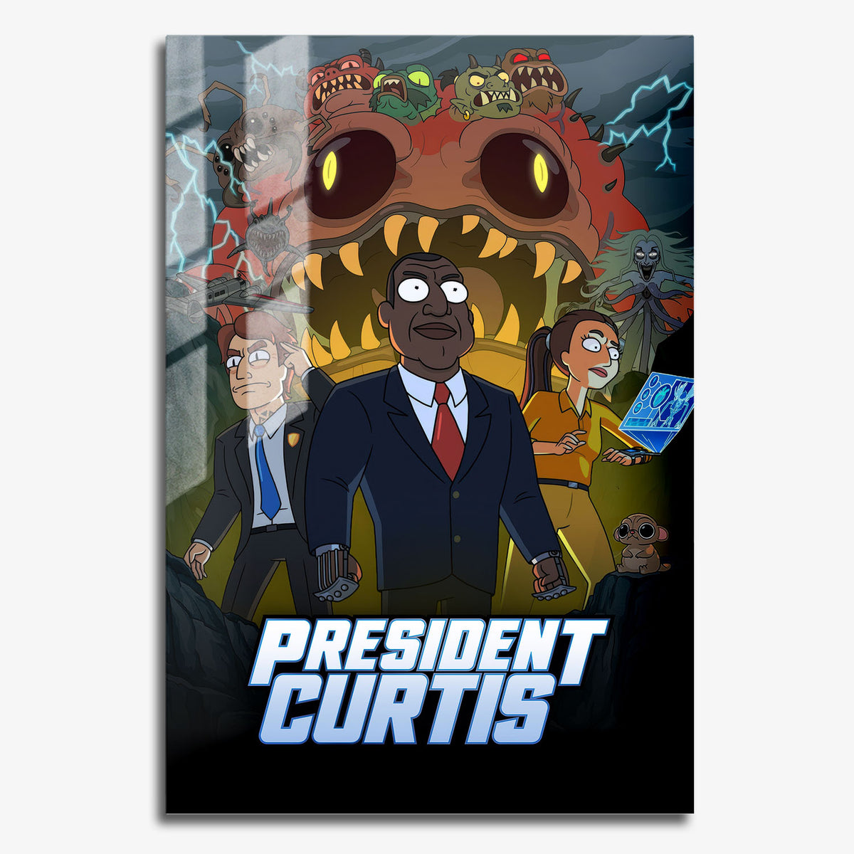 Flex Designs Metal Poster President Curtis 11 x 17" Home Goods - TV Show 2026 TV Show Metal Poster