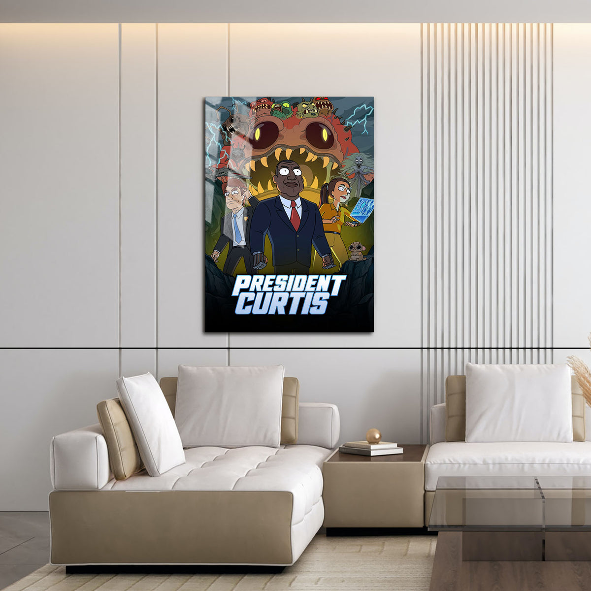 Flex Designs Metal Poster President Curtis 16 x 24" Home Goods - TV Show 2026 TV Show Metal Poster