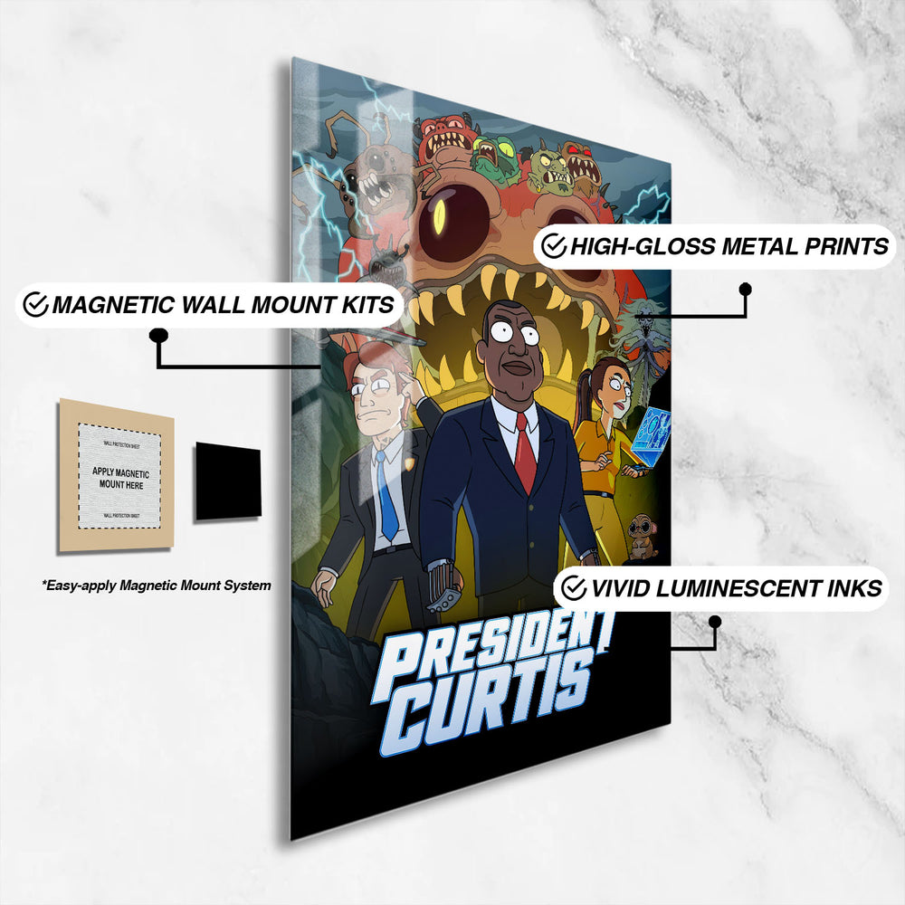 Flex Designs Metal Poster President Curtis 16 x 24" Home Goods - TV Show 2026 TV Show Metal Poster