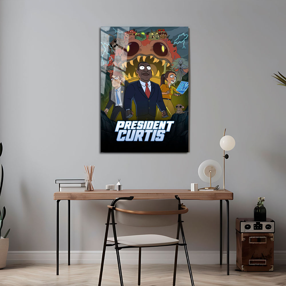 Flex Designs Metal Poster President Curtis 5 x 7" Home Goods - TV Show 2026 TV Show Metal Poster