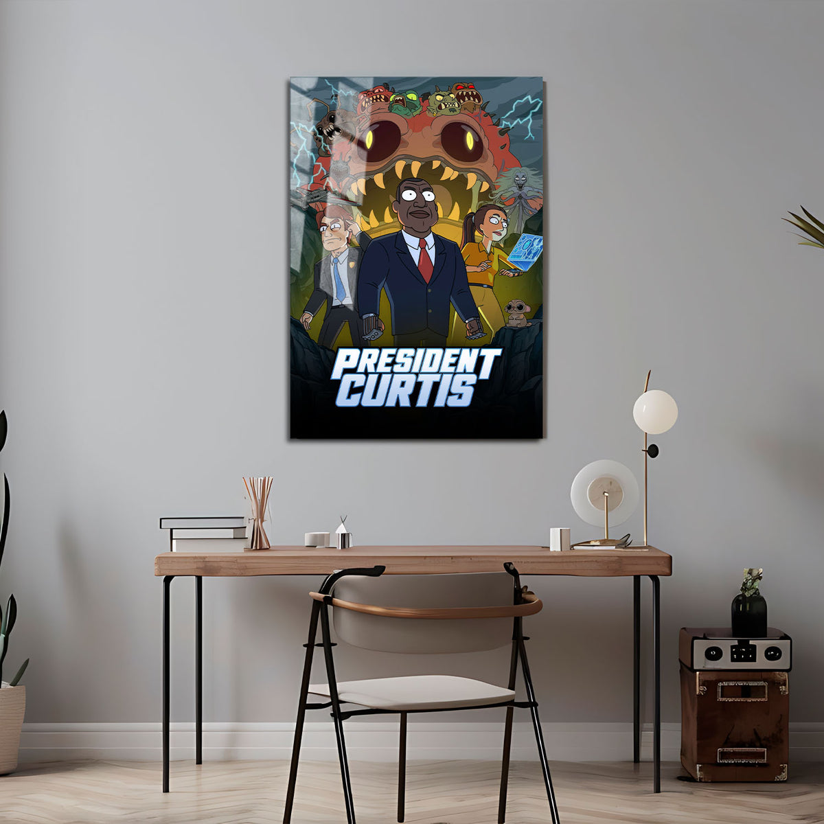Flex Designs Metal Poster President Curtis 5 x 7" Home Goods - TV Show 2026 TV Show Metal Poster