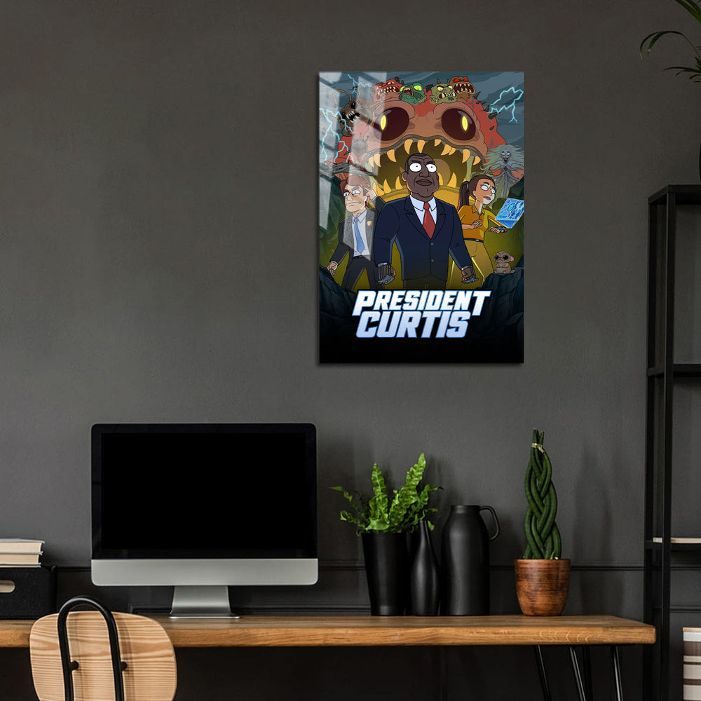Flex Designs Metal Poster President Curtis 24 x 36" Home Goods - TV Show 2026 TV Show Metal Poster