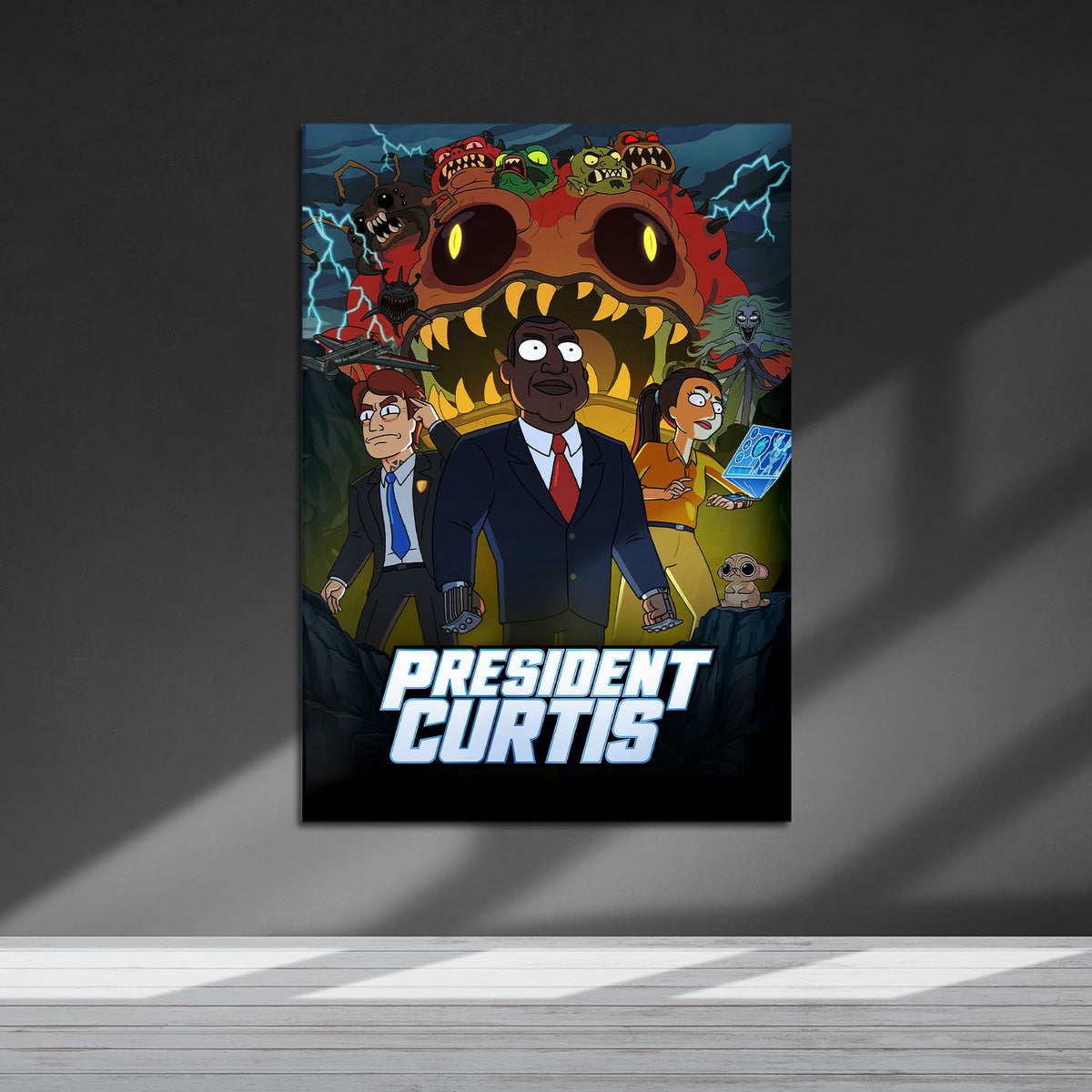Flex Designs Metal Poster President Curtis 5 x 7" Home Goods - TV Show 2026 TV Show Metal Poster