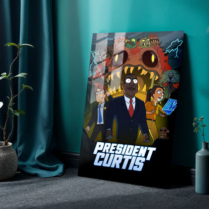 Flex Designs Metal Poster President Curtis 24 x 36" Home Goods - TV Show 2026 TV Show Metal Poster