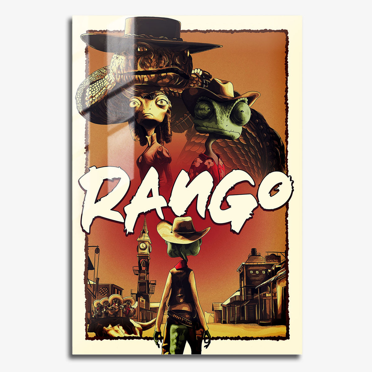 Flex Designs Metal Poster Rango 11 x 17" Home Goods - Movie 2011 Movie Metal Poster