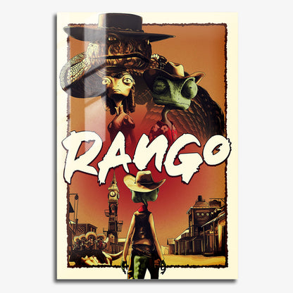 Flex Designs Metal Poster Rango 11 x 17" Home Goods - Movie 2011 Movie Metal Poster
