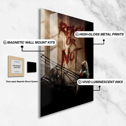 Flex Designs Metal Poster Ready or Not Theatrical 16 x 24" Home Goods - Movie 2019 Movie Metal Poster