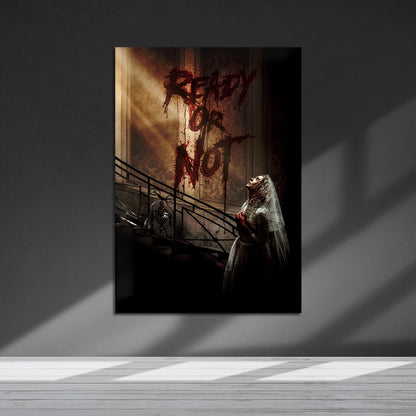 Flex Designs Metal Poster Ready or Not Theatrical 5 x 7" Home Goods - Movie 2019 Movie Metal Poster