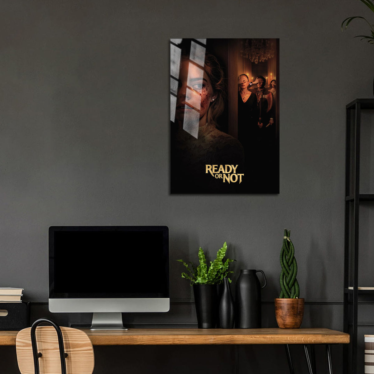 Flex Designs Metal Poster Ready or Not 24 x 36" Home Goods - Movie 2019 Movie Metal Poster