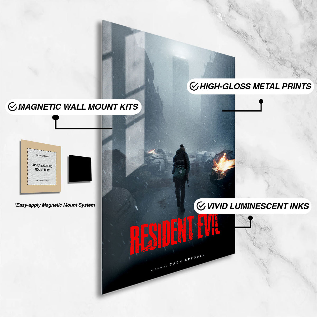 Flex Designs Metal Poster Resident Evil 16 x 24" Home Goods - Movie 2026 Movie Metal Poster