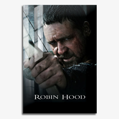 Flex Designs Metal Poster Robin Hood Russell Crow 11 x 17" Home Goods - Movie 2010 Movie Metal Poster