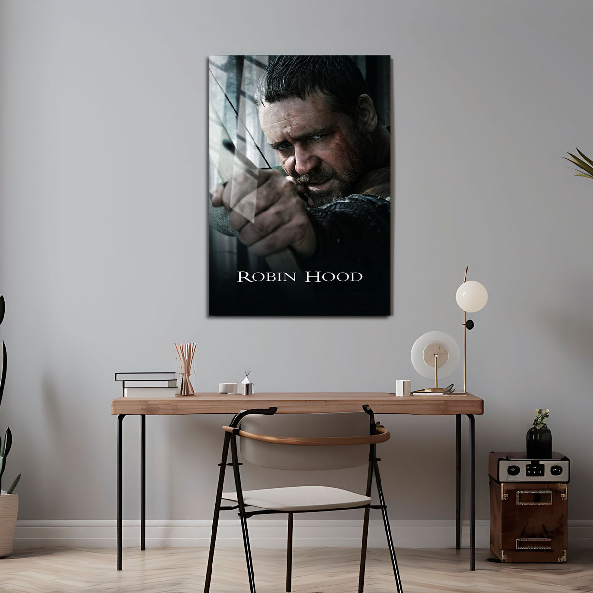 Flex Designs Metal Poster Robin Hood Russell Crow 5 x 7" Home Goods - Movie 2010 Movie Metal Poster