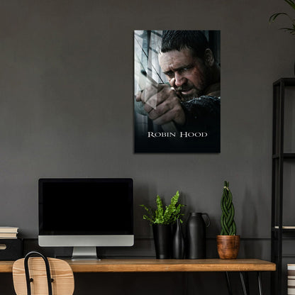 Flex Designs Metal Poster Robin Hood Russell Crow 24 x 36" Home Goods - Movie 2010 Movie Metal Poster