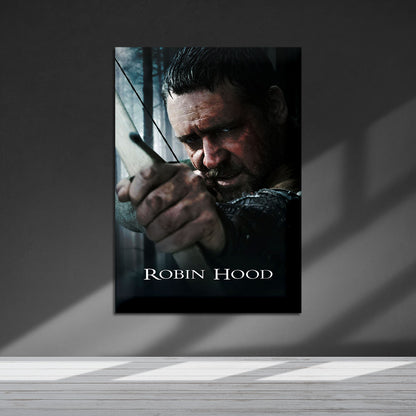 Flex Designs Metal Poster Robin Hood Russell Crow 5 x 7" Home Goods - Movie 2010 Movie Metal Poster