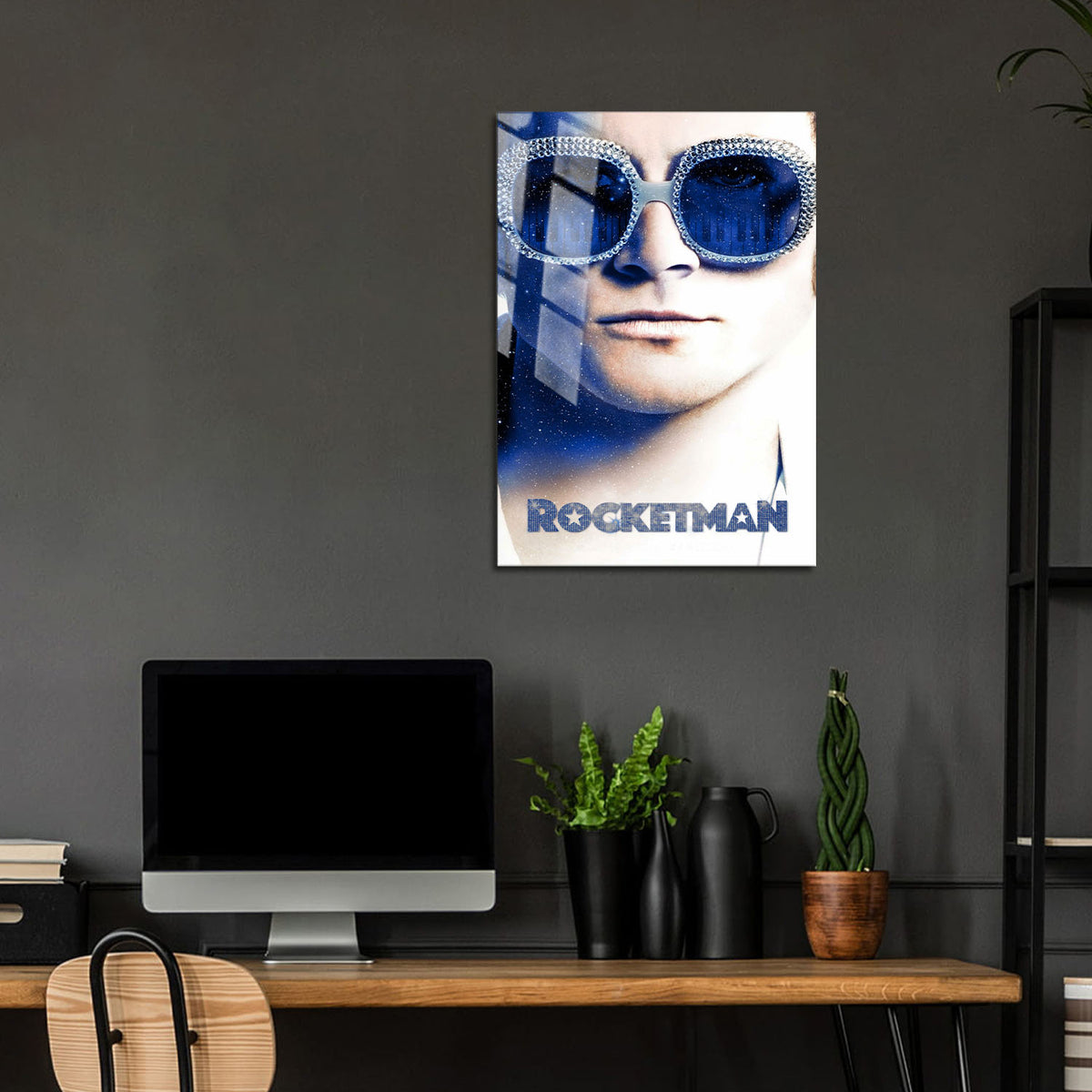 Flex Designs Metal Poster Rocketman 24 x 36" Home Goods - Movie 2019 Movie Metal Poster