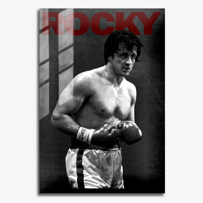 Flex Designs Metal Poster Rocky Alternate 11 x 17" Home Goods - Movie 1976 Movie Metal Poster