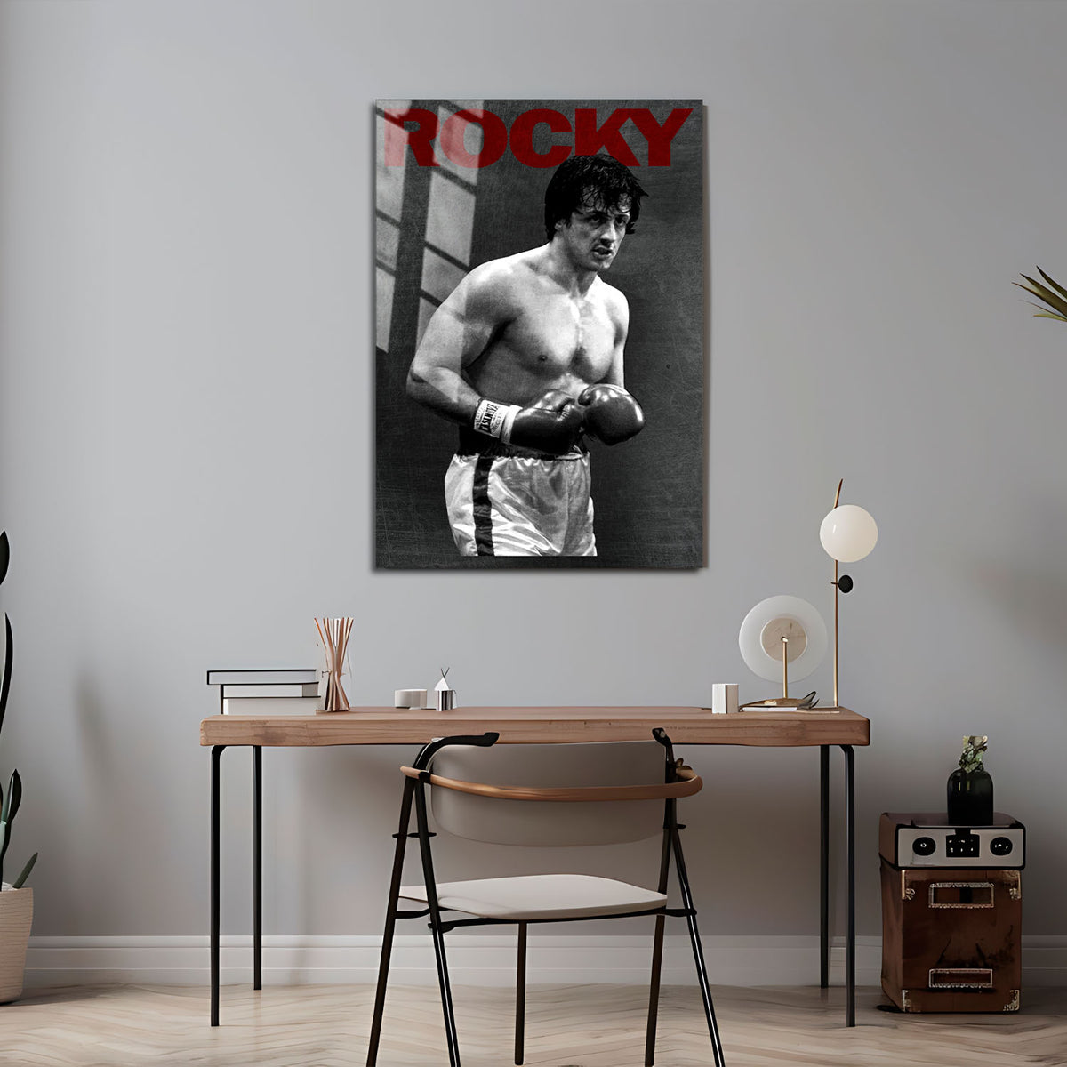 Flex Designs Metal Poster Rocky Alternate 5 x 7" Home Goods - Movie 1976 Movie Metal Poster