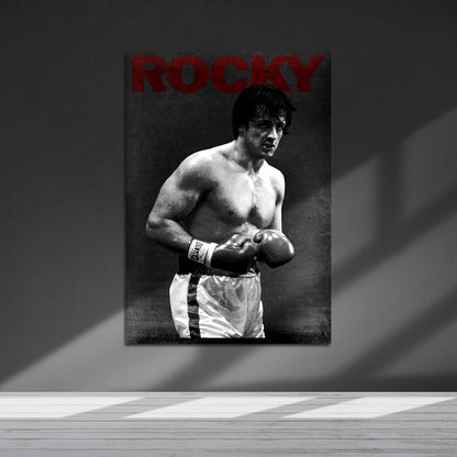 Flex Designs Metal Poster Rocky Alternate 5 x 7" Home Goods - Movie 1976 Movie Metal Poster