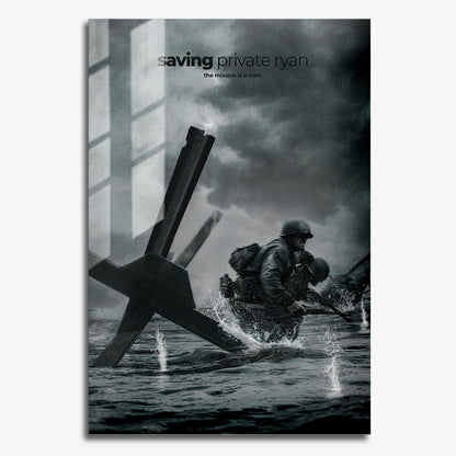 Flex Designs Metal Poster Saving Private Ryan Cinematic 11 x 17" Home Goods - Movie 1998 Movie Metal Poster