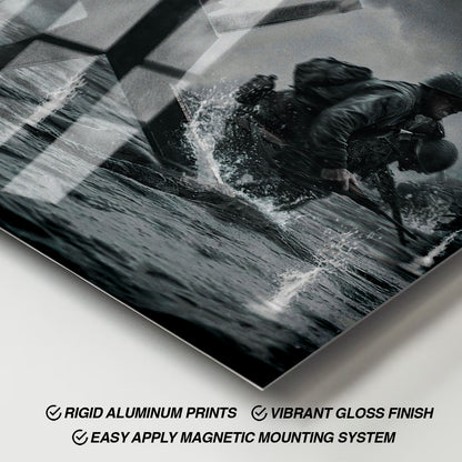 Flex Designs Metal Poster Saving Private Ryan Cinematic 11 x 17" Home Goods - Movie 1998 Movie Metal Poster