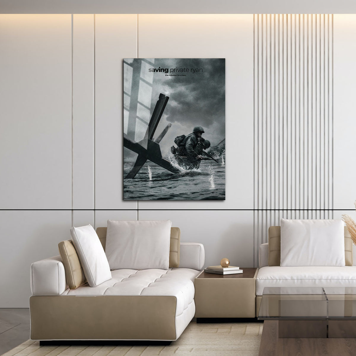 Flex Designs Metal Poster Saving Private Ryan Cinematic 16 x 24" Home Goods - Movie 1998 Movie Metal Poster