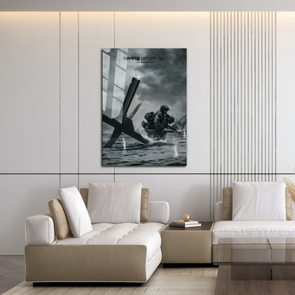 Flex Designs Metal Poster Saving Private Ryan Cinematic 16 x 24" Home Goods - Movie 1998 Movie Metal Poster
