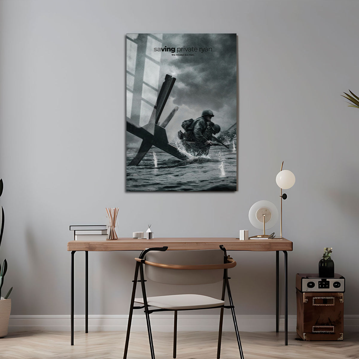 Flex Designs Metal Poster Saving Private Ryan Cinematic 5 x 7" Home Goods - Movie 1998 Movie Metal Poster