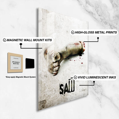 Flex Designs Metal Poster Saw 16 x 24" Home Goods - Movie 2004 Movie Metal Poster
