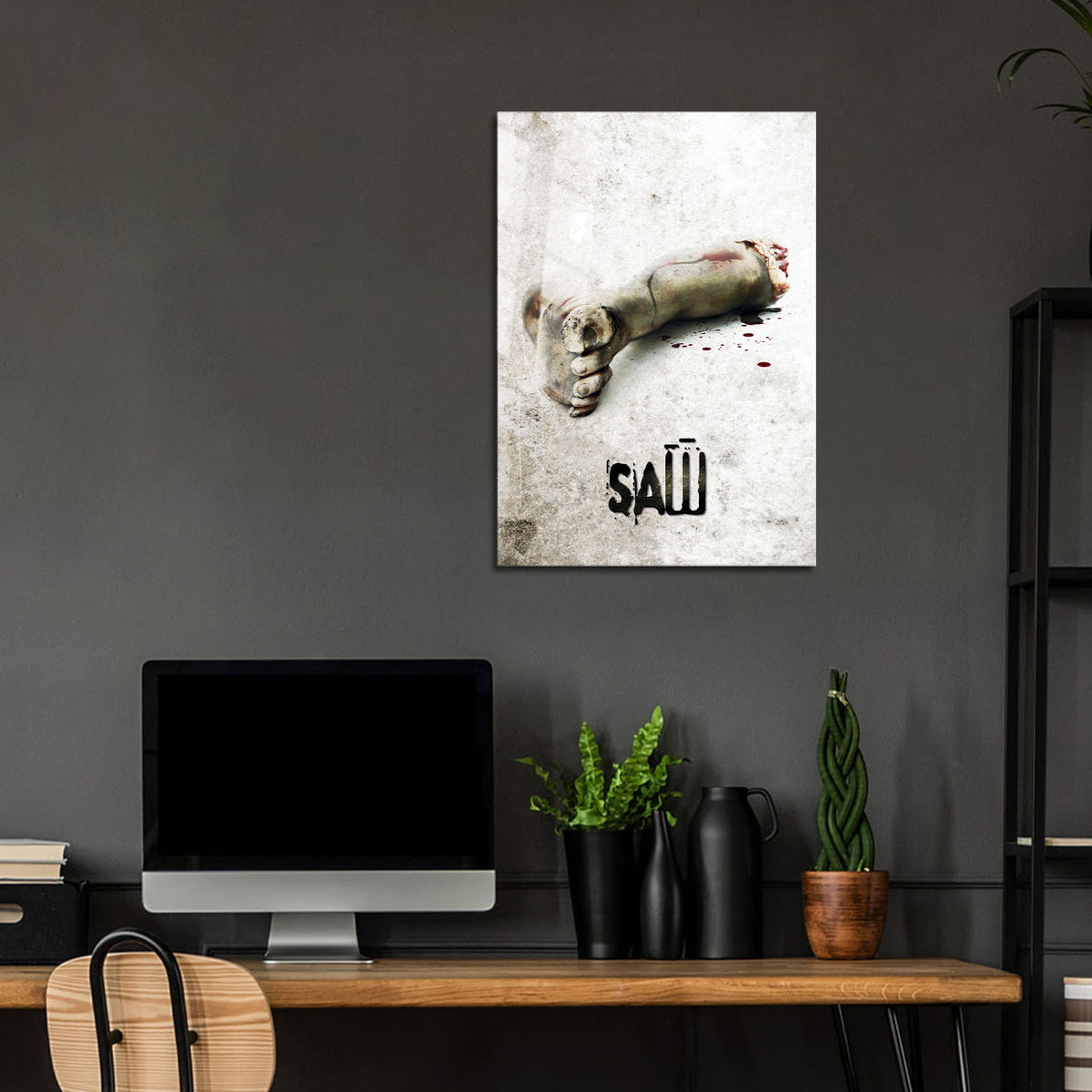 Flex Designs Metal Poster Saw 24 x 36" Home Goods - Movie 2004 Movie Metal Poster