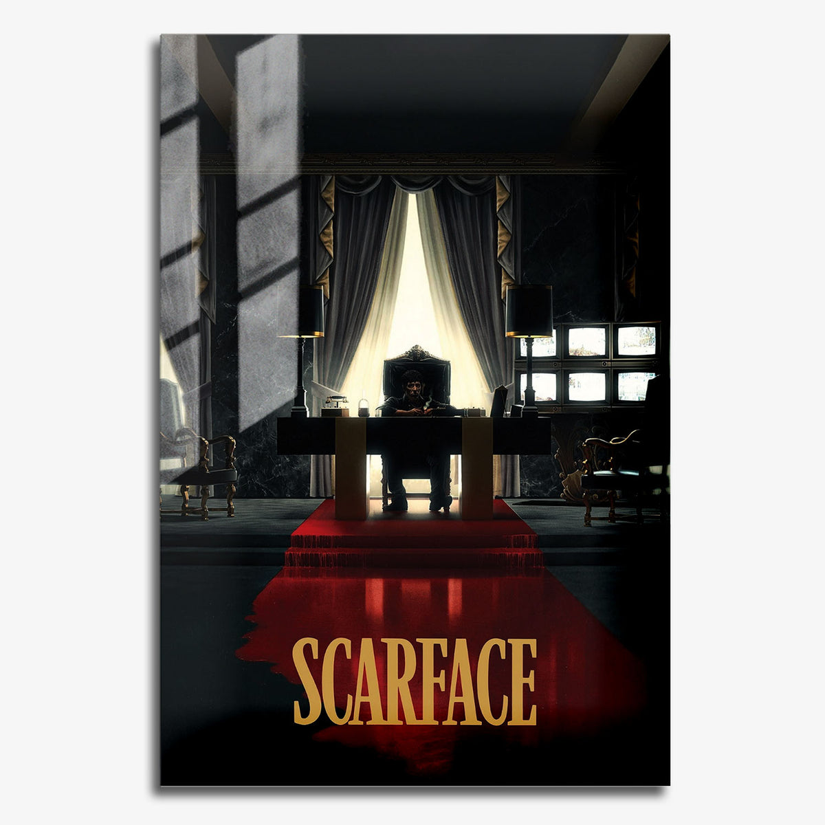 Flex Designs Metal Poster Scarface Theatrical 11 x 17" Home Goods - Movie 1983 Movie Metal Poster