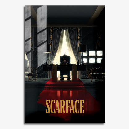 Flex Designs Metal Poster Scarface Theatrical 11 x 17" Home Goods - Movie 1983 Movie Metal Poster