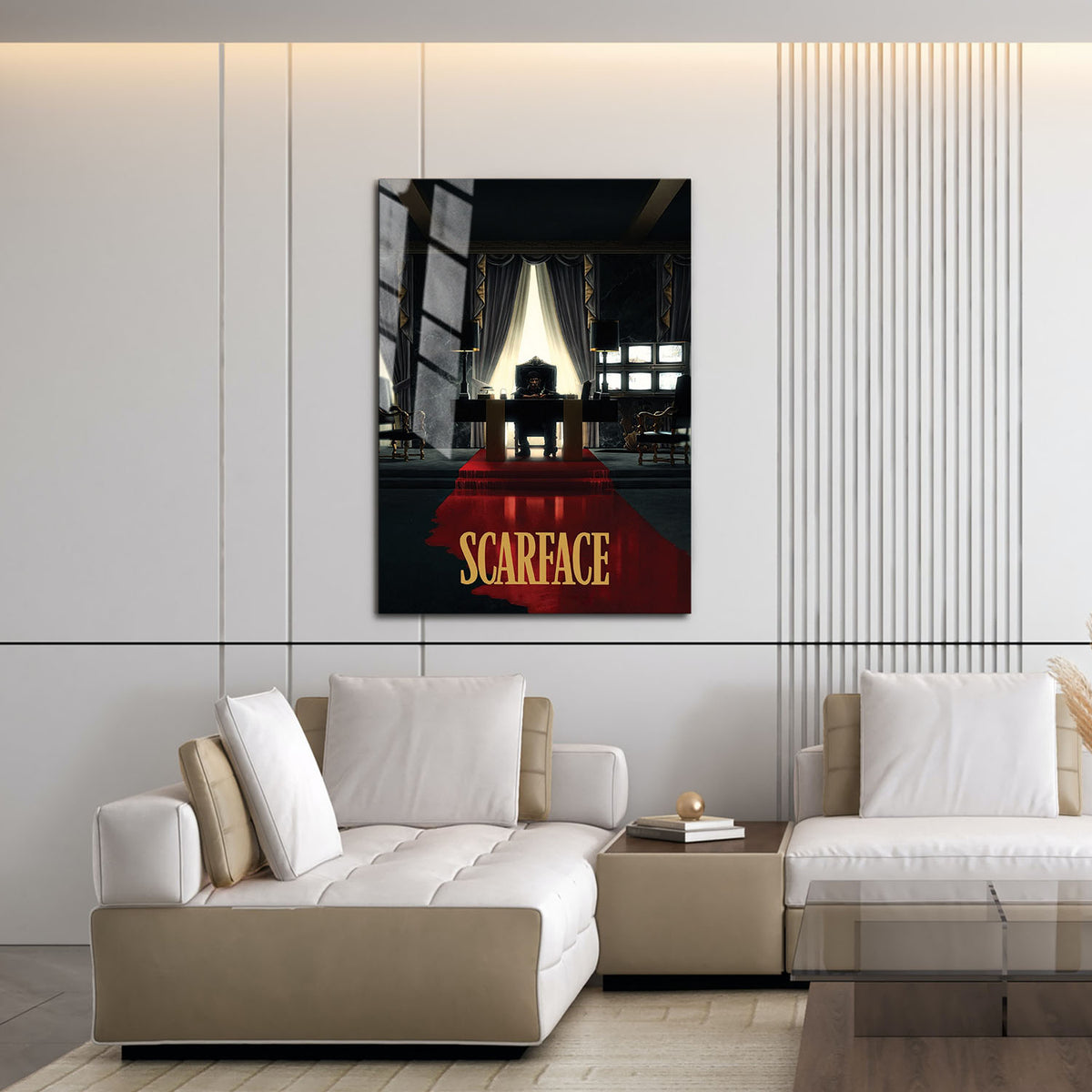Flex Designs Metal Poster Scarface Theatrical 16 x 24" Home Goods - Movie 1983 Movie Metal Poster