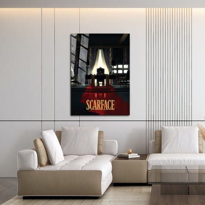 Flex Designs Metal Poster Scarface Theatrical 16 x 24" Home Goods - Movie 1983 Movie Metal Poster