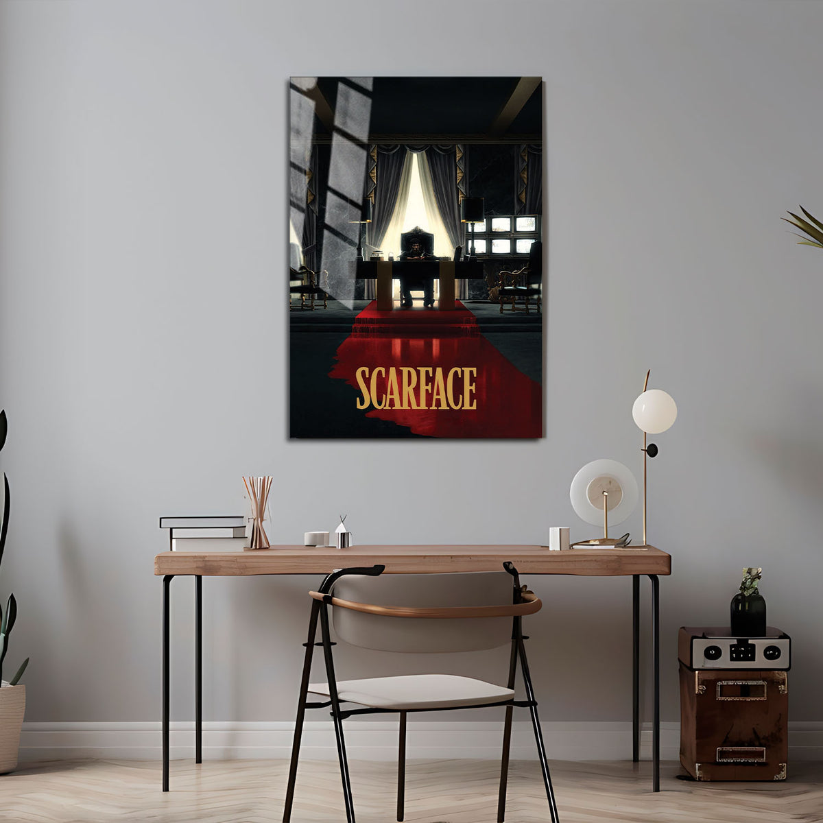 Flex Designs Metal Poster Scarface Theatrical 5 x 7" Home Goods - Movie 1983 Movie Metal Poster