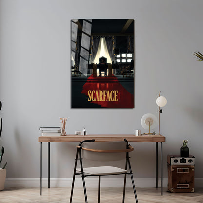 Flex Designs Metal Poster Scarface Theatrical 5 x 7" Home Goods - Movie 1983 Movie Metal Poster