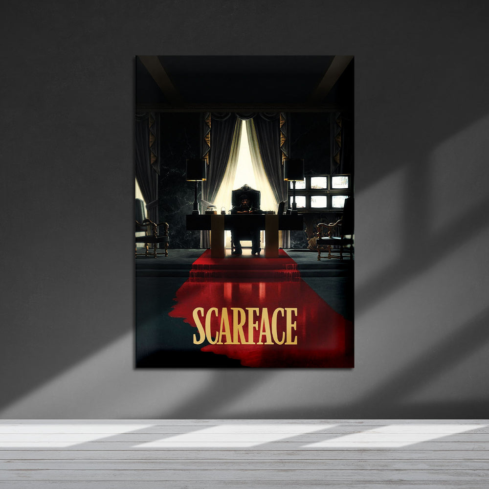 Flex Designs Metal Poster Scarface Theatrical 5 x 7" Home Goods - Movie 1983 Movie Metal Poster