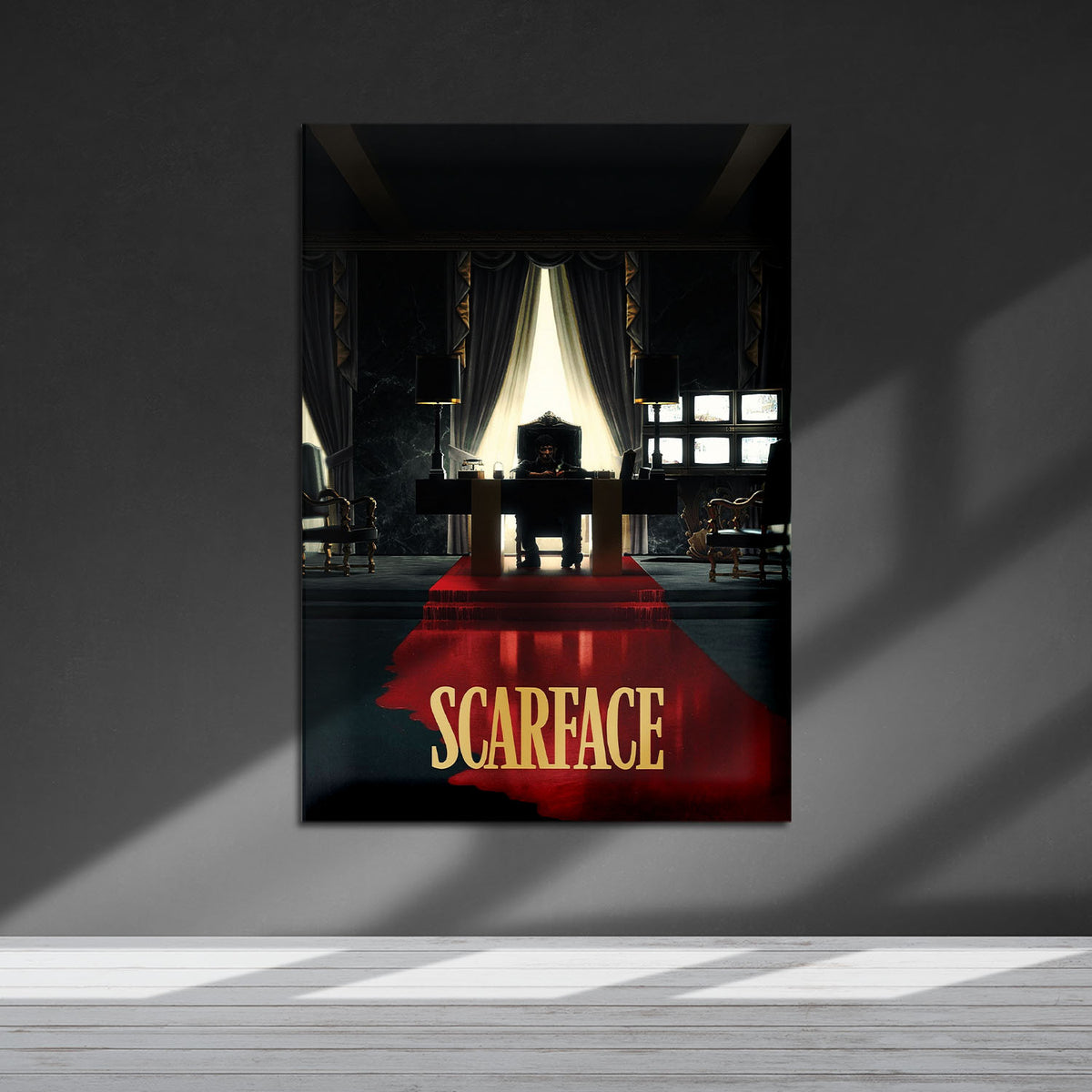 Flex Designs Metal Poster Scarface Theatrical 5 x 7" Home Goods - Movie 1983 Movie Metal Poster