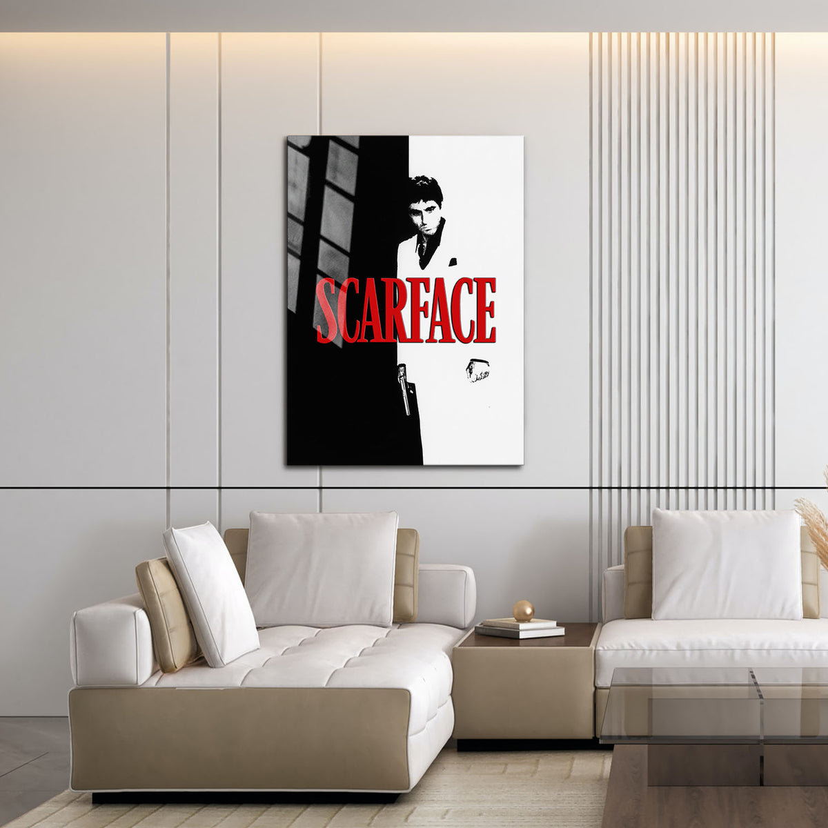 Flex Designs Metal Poster Scarface 16 x 24" Home Goods - Movie 1983 Movie Metal Poster