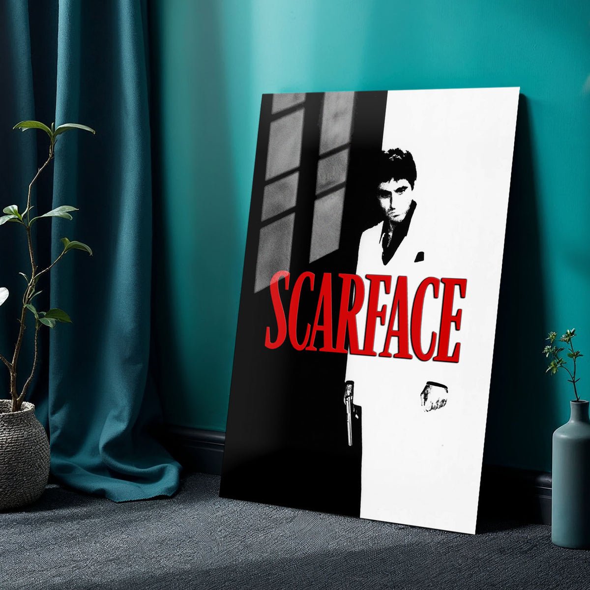 Flex Designs Metal Poster Scarface 24 x 36" Home Goods - Movie 1983 Movie Metal Poster