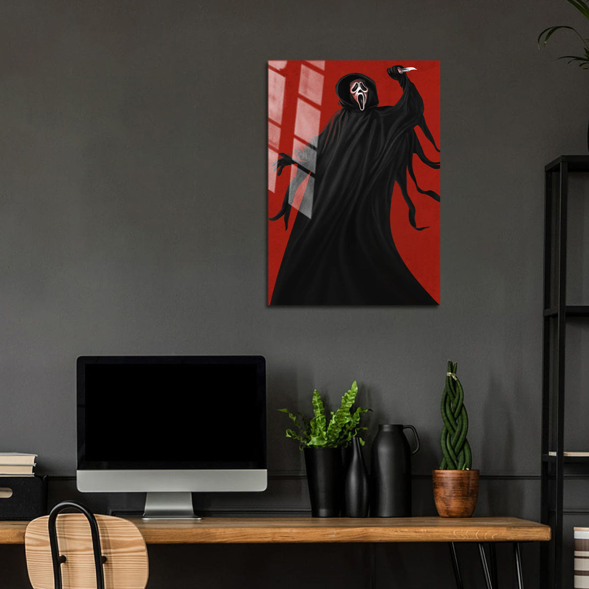 Flex Designs Metal Poster Scream 24 x 36" Home Goods - Movie 2022 Movie Metal Poster