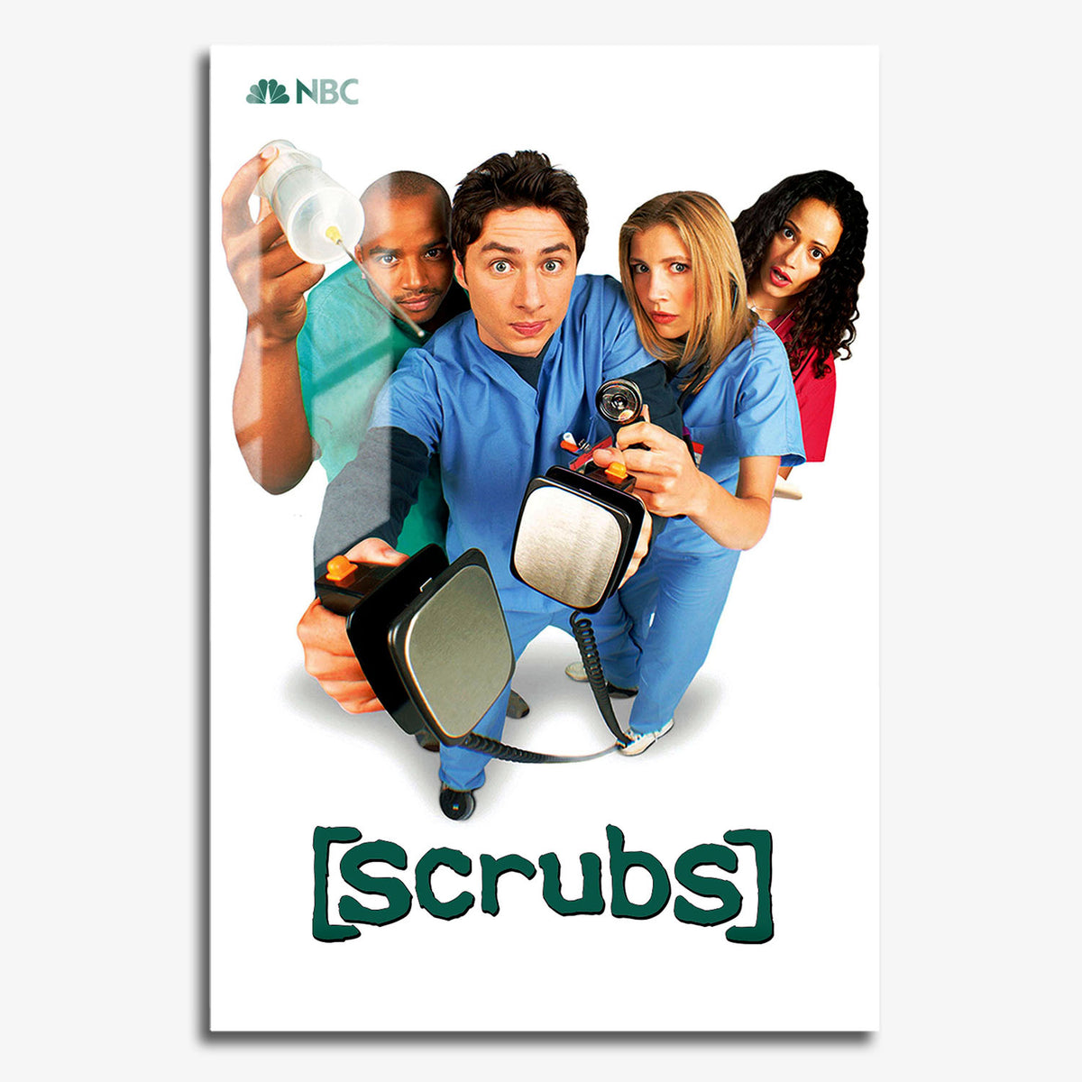 Flex Designs Metal Poster Scrubs Cover 11 x 17" Home Goods - TV Show 2001 TV Show Metal Poster