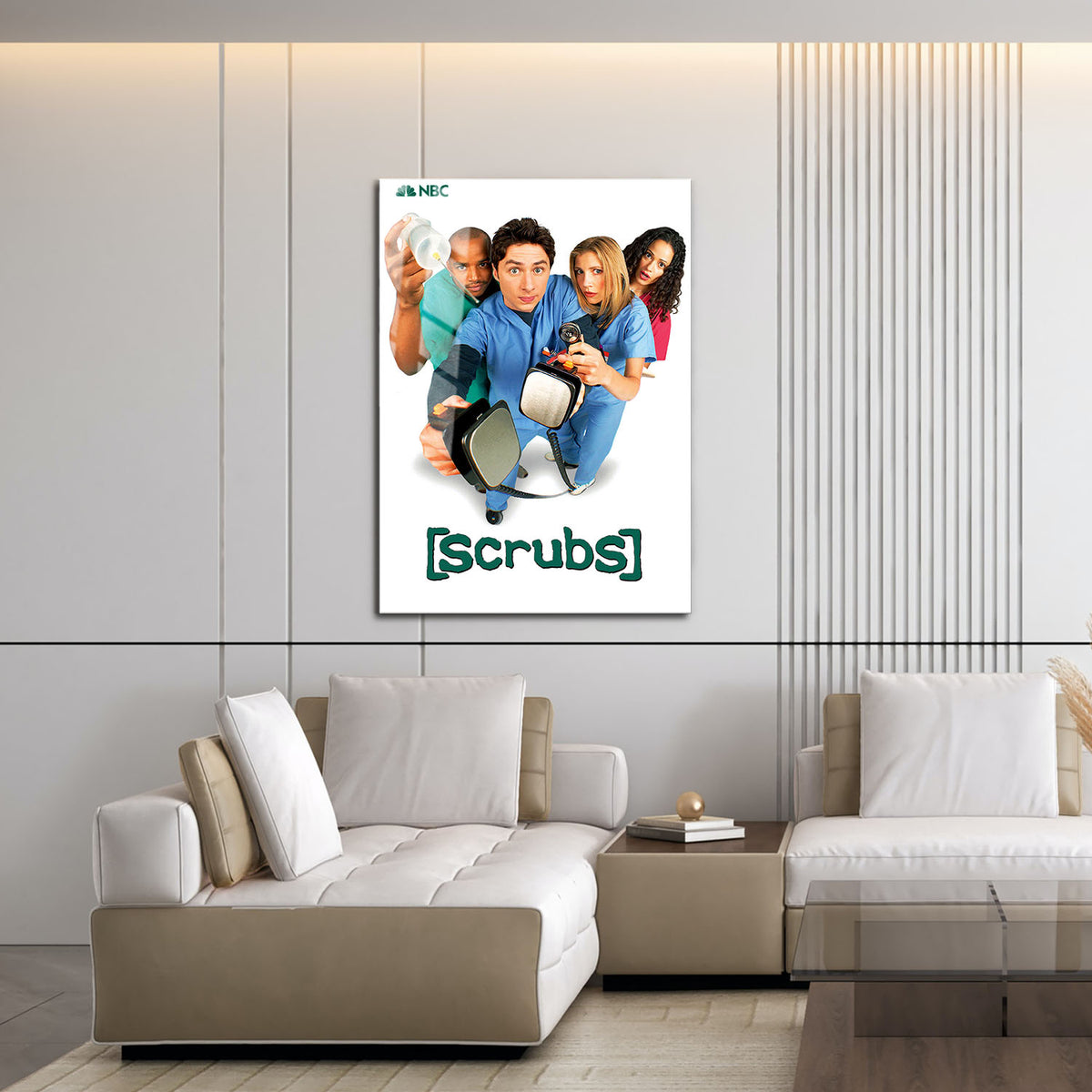 Flex Designs Metal Poster Scrubs Cover 16 x 24" Home Goods - TV Show 2001 TV Show Metal Poster