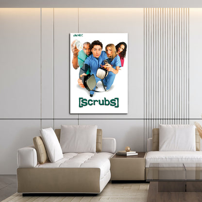 Flex Designs Metal Poster Scrubs Cover 16 x 24" Home Goods - TV Show 2001 TV Show Metal Poster