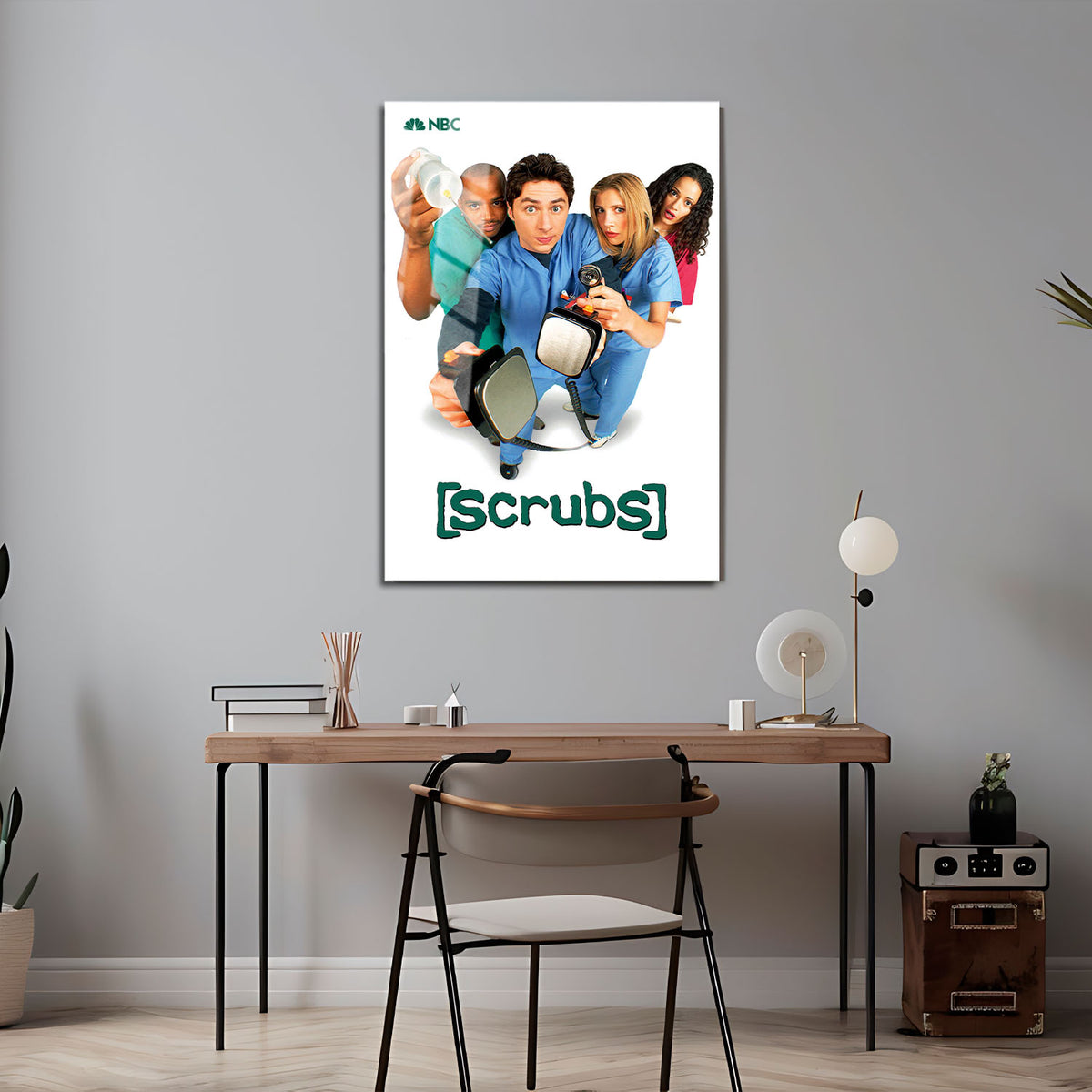 Flex Designs Metal Poster Scrubs Cover 5 x 7" Home Goods - TV Show 2001 TV Show Metal Poster