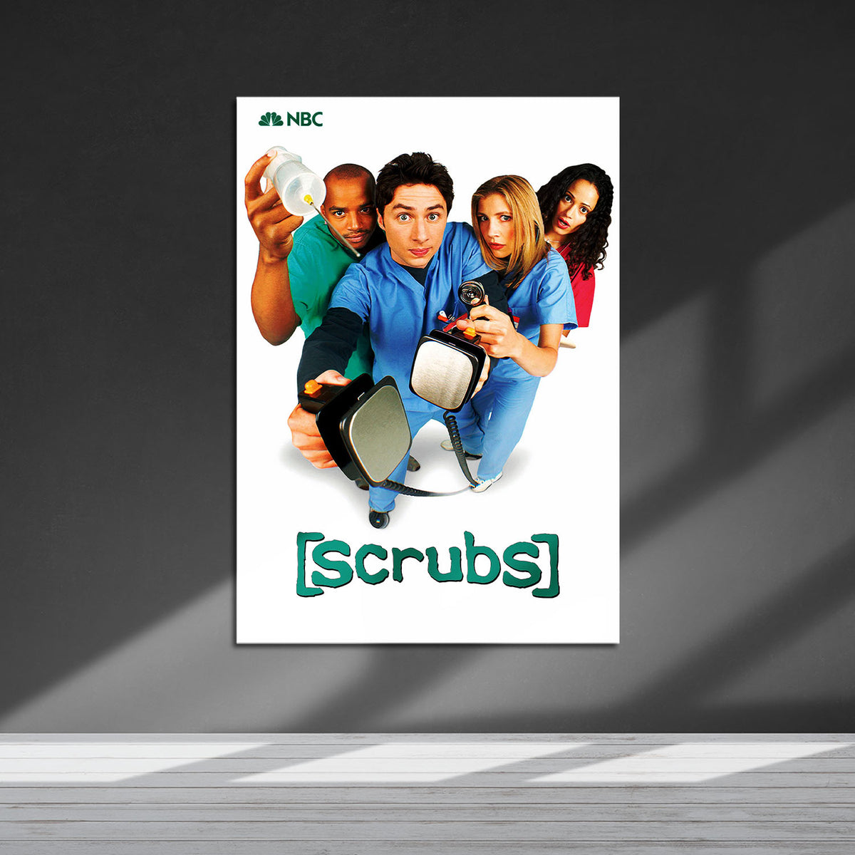 Flex Designs Metal Poster Scrubs Cover 5 x 7" Home Goods - TV Show 2001 TV Show Metal Poster