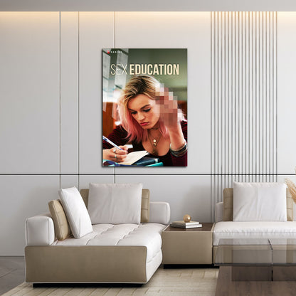 Flex Designs Metal Poster Sex Education 16 x 24" Home Goods - TV Show 2019 TV Show Metal Poster