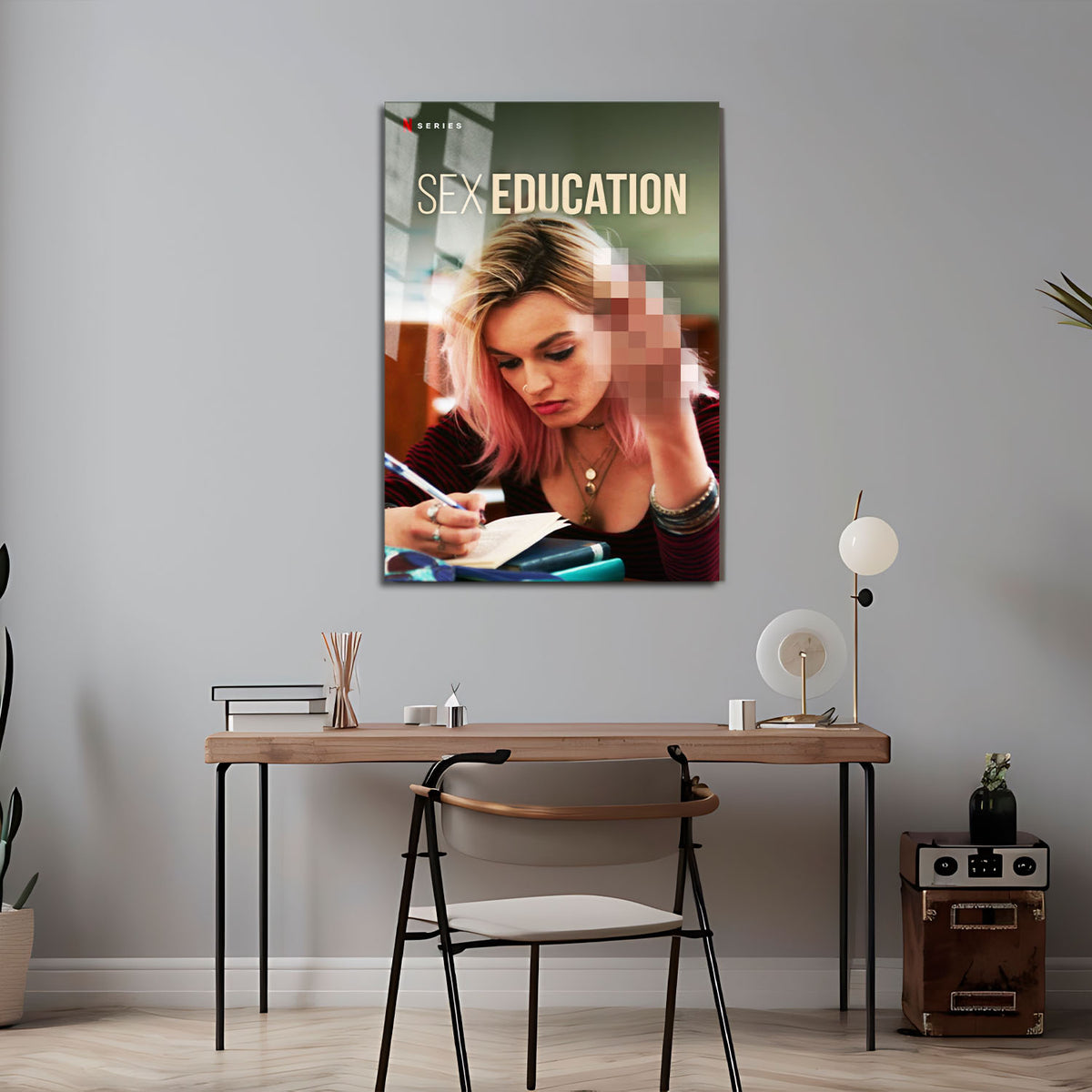 Flex Designs Metal Poster Sex Education 5 x 7" Home Goods - TV Show 2019 TV Show Metal Poster